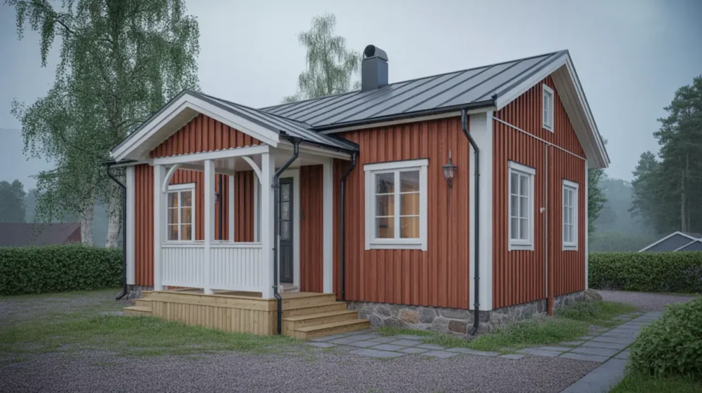tillbyggnad av entr och farstukvist p villa i arn nyk ping